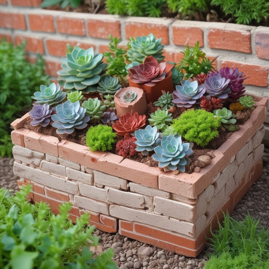 Creative Crafts with Bricks to Transform Your Garden