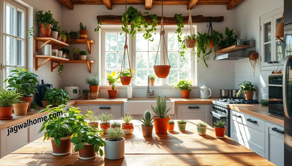 20 ideas for kitchen decor with plants