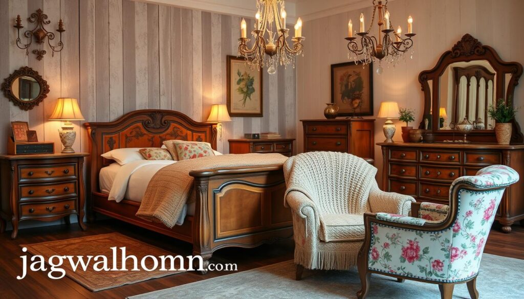 As the sun sets, your bedroom becomes a cozy escape. It's a place to relax and enjoy the beauty of vintage style. Each piece in your room tells a story, taking you back in time. Vintage Bedroom Decor Ideas