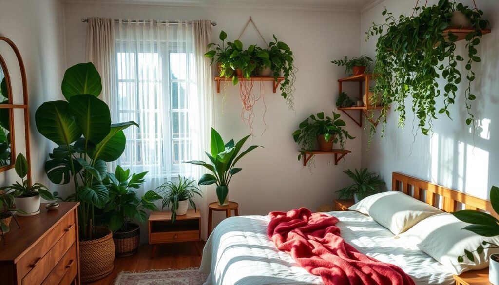 bedroom decor plants