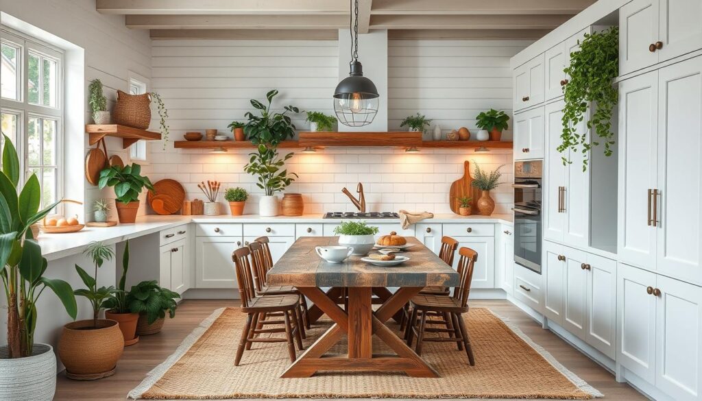 how to add warmth to a white kitchen