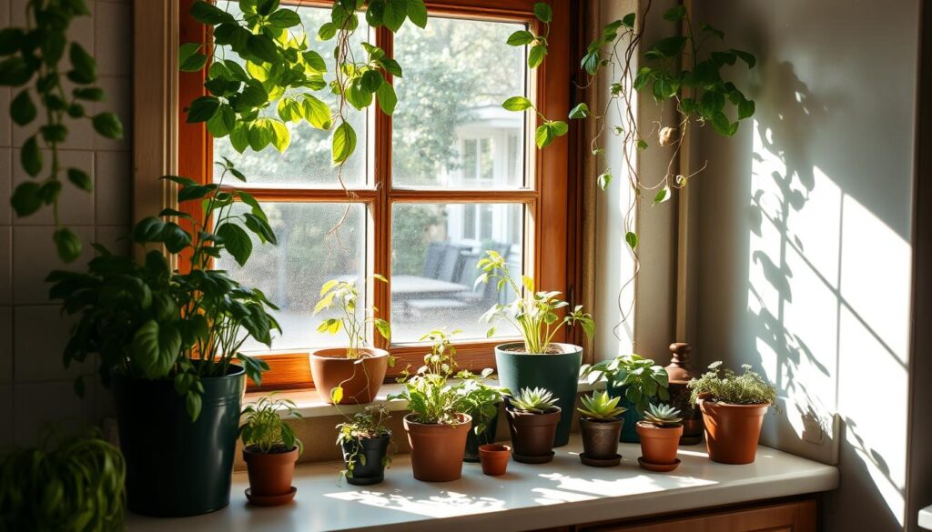 kitchen window plants