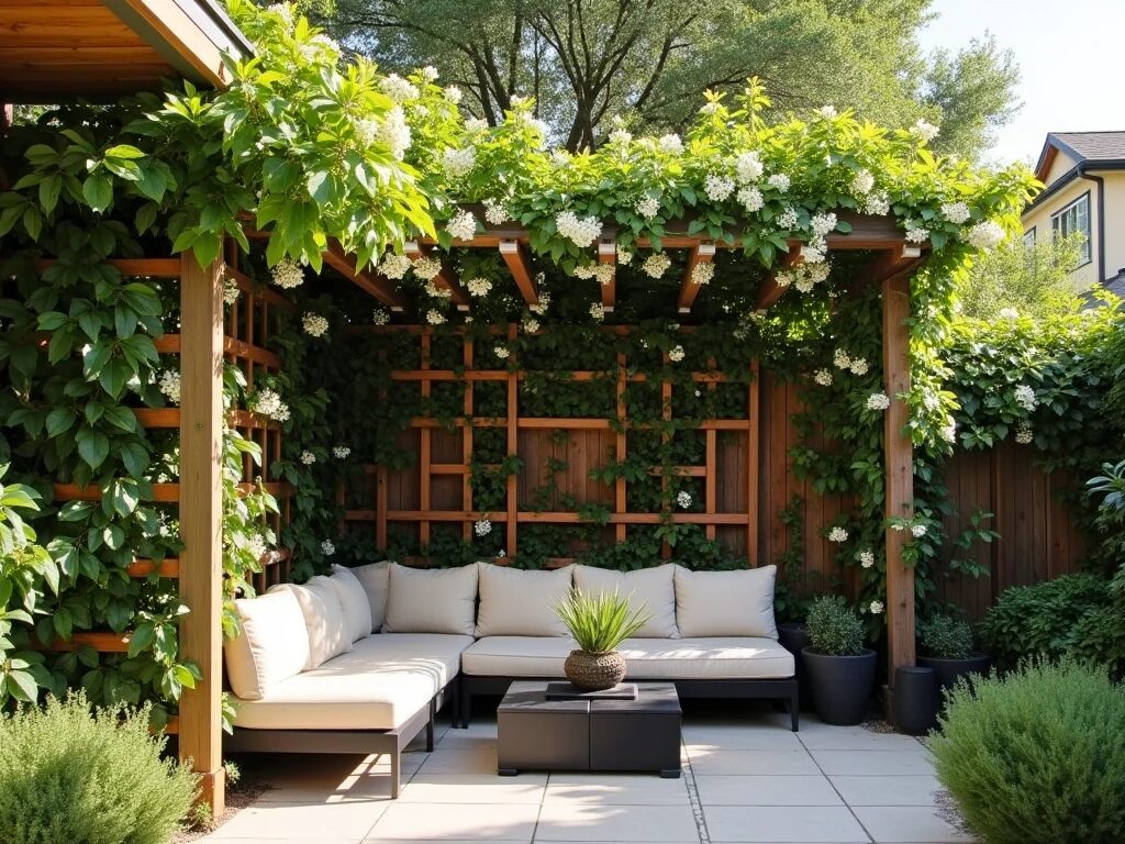 Enhance Garden Privacy with These Beautiful Jasmine Trellis Ideas jasmine trellis