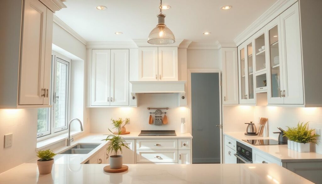 white kitchen interior