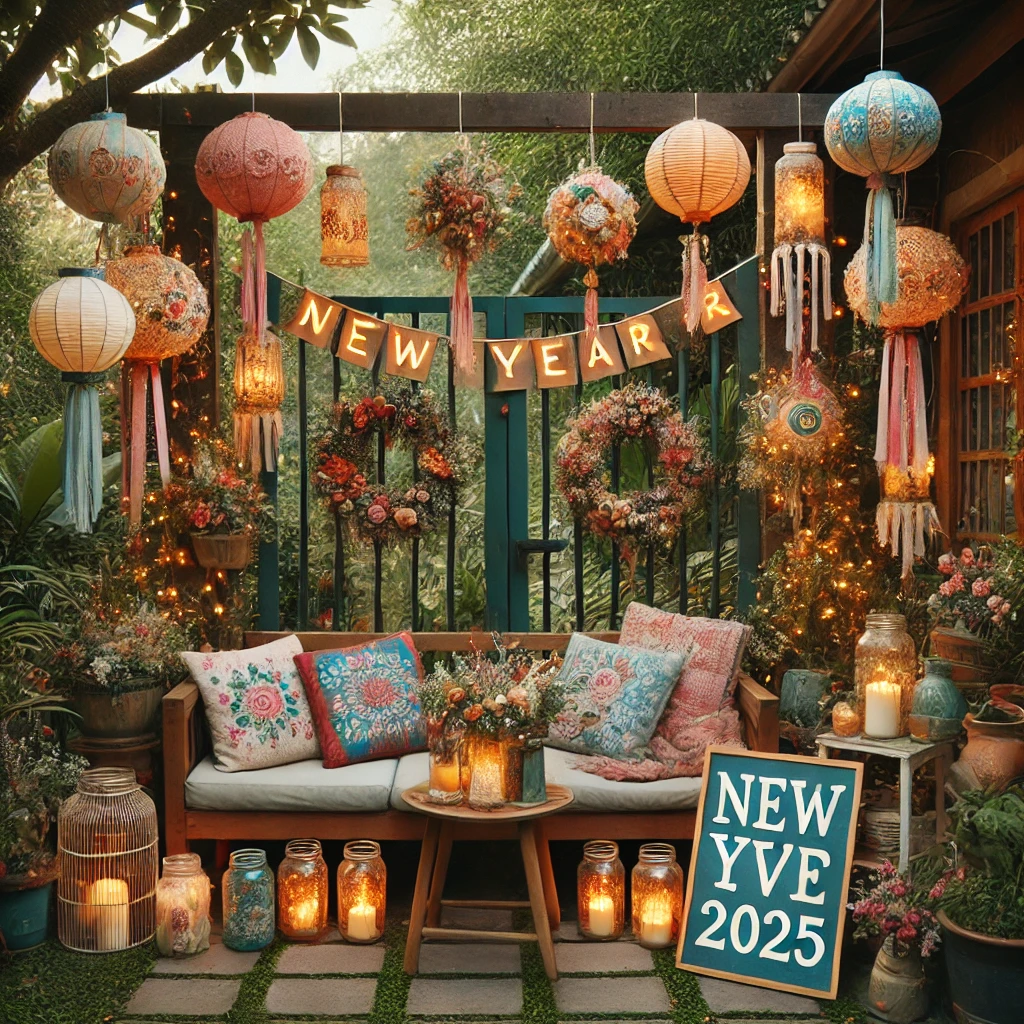 New year 2025 garden decoration trends and ideas