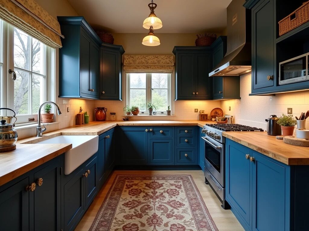 blue kitchen cabinets ideas