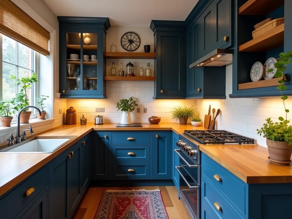 blue kitchen cabinets ideas