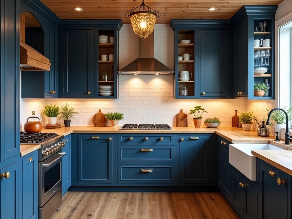 blue kitchen cabinets ideas